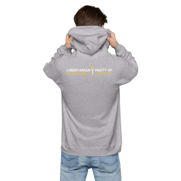 LP Porcupine - Schuylkill County, Pennsylvania Unisex fleece hoodie - Proud Libertarian - Proud Libertarian