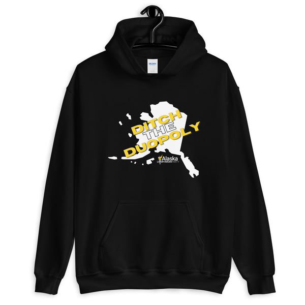 Ditch the Duopoly - Alaska LP Unisex Hoodie - Proud Libertarian - Alaska Libertarian Party