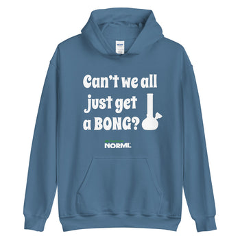 Can't We All Just Get A Bong Unisex Hoodie - Proud Libertarian - Peachtree NORML