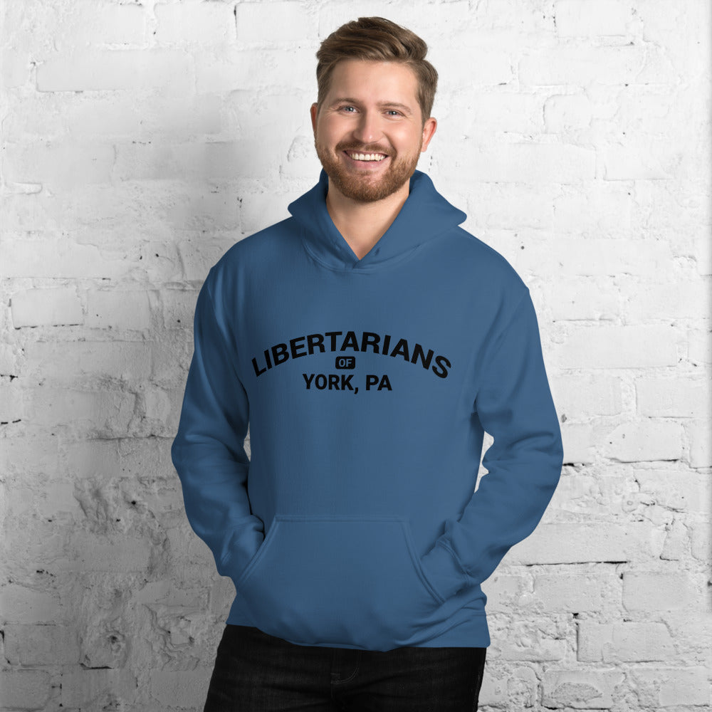 Libertarians of York PA Unisex Hoodie - Proud Libertarian - Libertarian Party of Pennsylvania - York