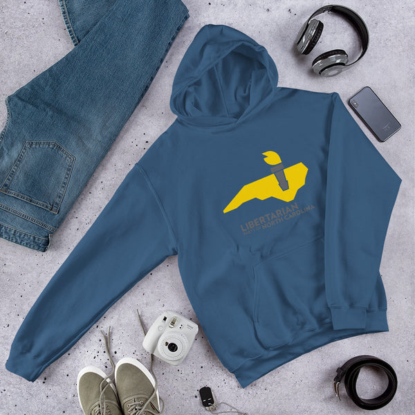 LPNC Unisex Hoodie - Proud Libertarian - Libertarian Party of North Carolina