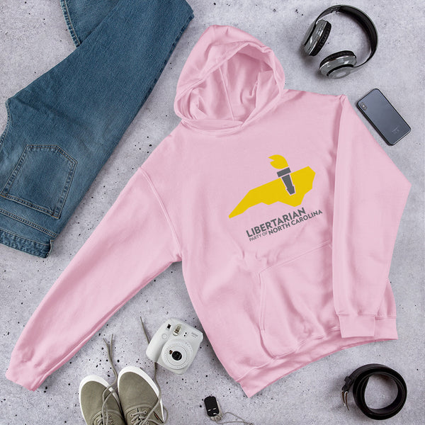 LPNC Unisex Hoodie - Proud Libertarian - Libertarian Party of North Carolina