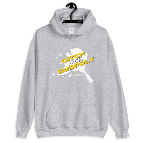 Ditch the Duopoly - Alaska LP Unisex Hoodie - Proud Libertarian - Alaska Libertarian Party