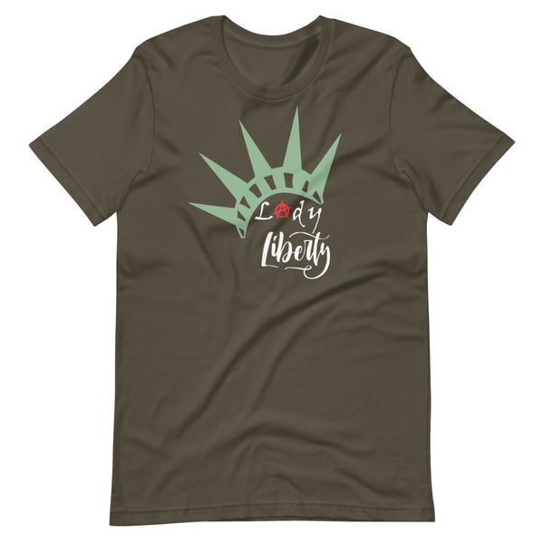 Lady Liberty Short-Sleeve Unisex T-Shirt - Proud Libertarian - Rachael Revolution