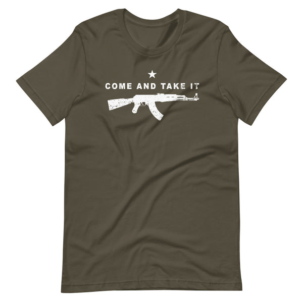 Come and Take it AK-47 Short-Sleeve Unisex T-Shirt - Proud Libertarian - Libertarian Frontier