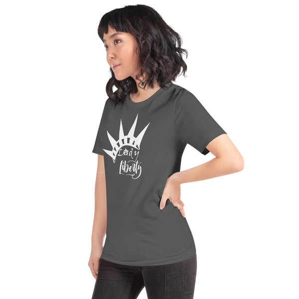 Lady Liberty Short-Sleeve Unisex T-Shirt - Proud Libertarian - Rachael Revolution