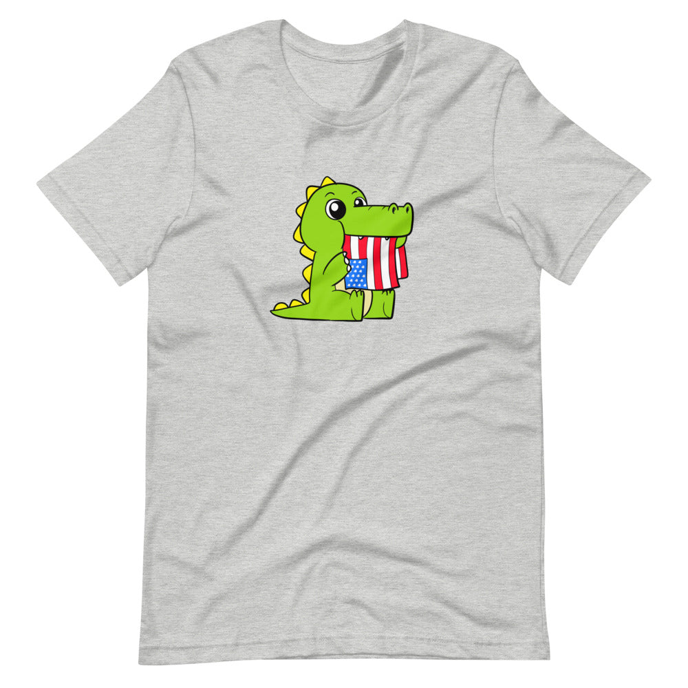 Tasty Freedom Cartoon Short Sleeve Unisex T-Shirt - Proud Libertarian - Cartoons of Liberty