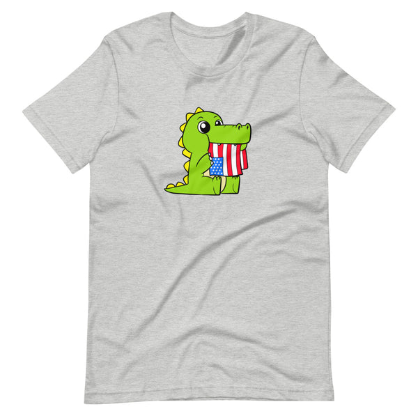 Tasty Freedom Cartoon Short Sleeve Unisex T-Shirt - Proud Libertarian - Cartoons of Liberty