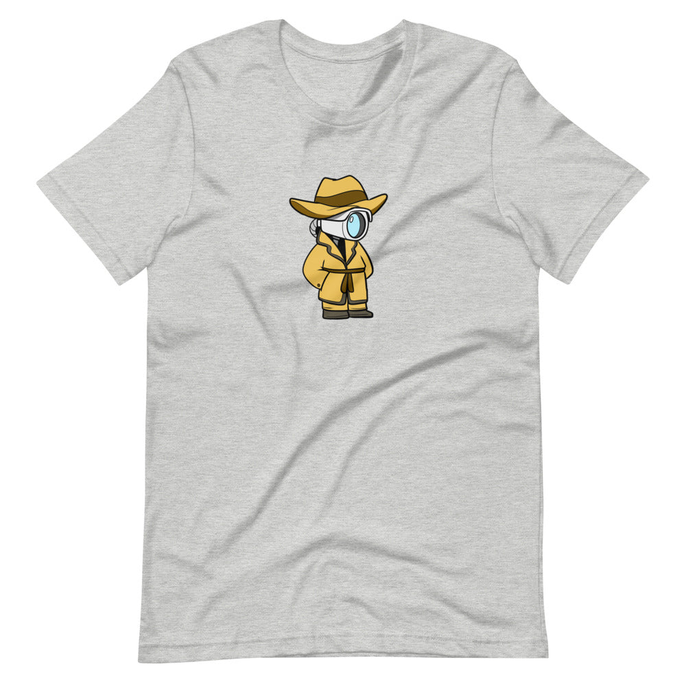 Don't Spy on Me Cartoon Short Sleeve Unisex T-Shirt - Proud Libertarian - Cartoons of Liberty