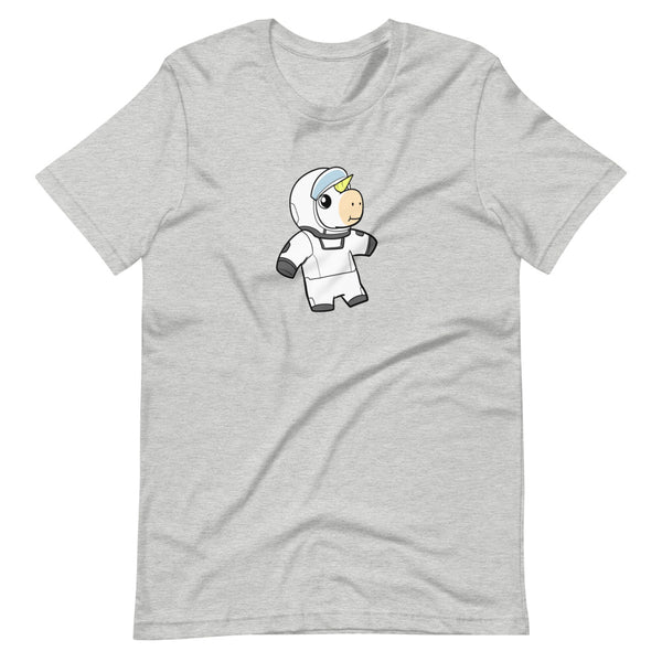 Space Unicorn Cartoon Short Sleeve Unisex T-Shirt - Proud Libertarian - Cartoons of Liberty