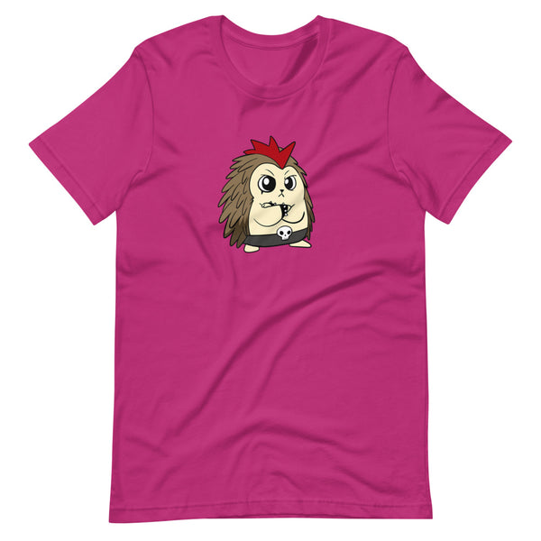 Angry Libertarian Cartoon Porcupine Short Sleeve Unisex T-Shirt - Proud Libertarian - Cartoons of Liberty