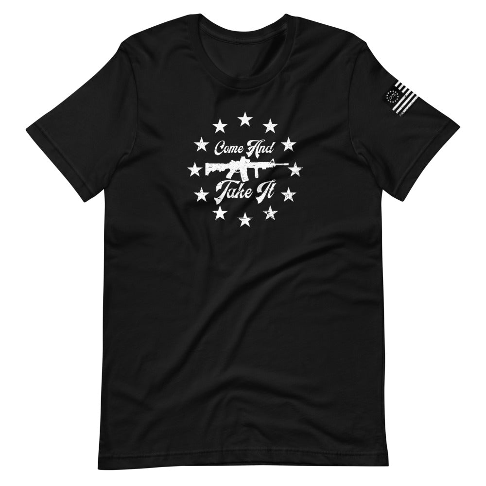 Come and Take it AR-15 Short-Sleeve Unisex T-Shirt - Proud Libertarian - Libertarian Frontier