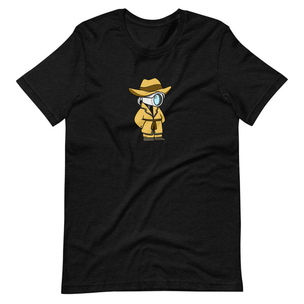 Don't Spy on Me Cartoon Short Sleeve Unisex T-Shirt - Proud Libertarian - Cartoons of Liberty