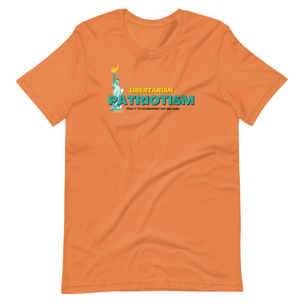 Libertarian Patriotism Alaska LP Short-Sleeve Unisex T-Shirt - Proud Libertarian - Alaska Libertarian Party