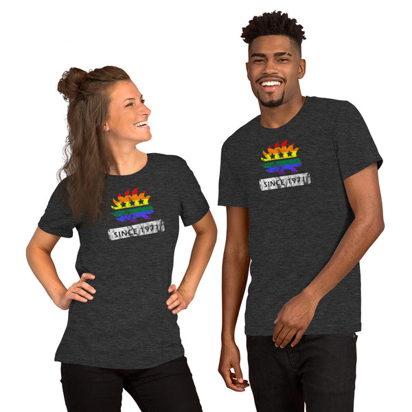 LGBTQ Pride Porcupine since 1971 Short-Sleeve Unisex T-Shirt - Proud Libertarian - Proud Libertarian