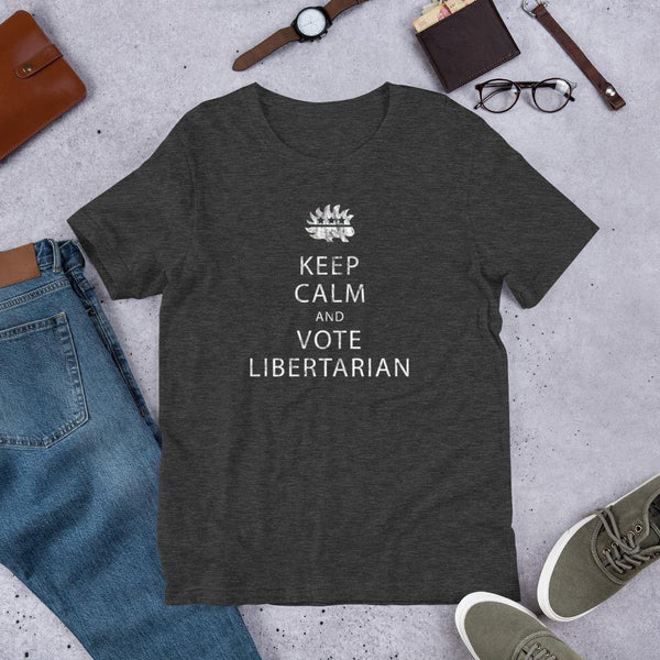 Keep Calm and Vote Libertarian Unisex T-Shirt - Proud Libertarian - Proud Libertarian