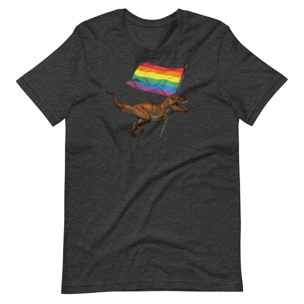 LGBT-Rex Short-Sleeve Unisex T-Shirt - Proud Libertarian - Proud Libertarian