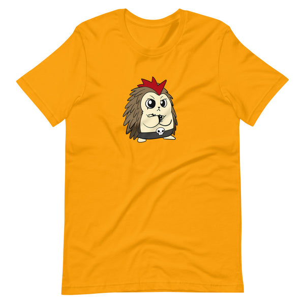 Angry Libertarian Cartoon Porcupine Short Sleeve Unisex T-Shirt - Proud Libertarian - Cartoons of Liberty