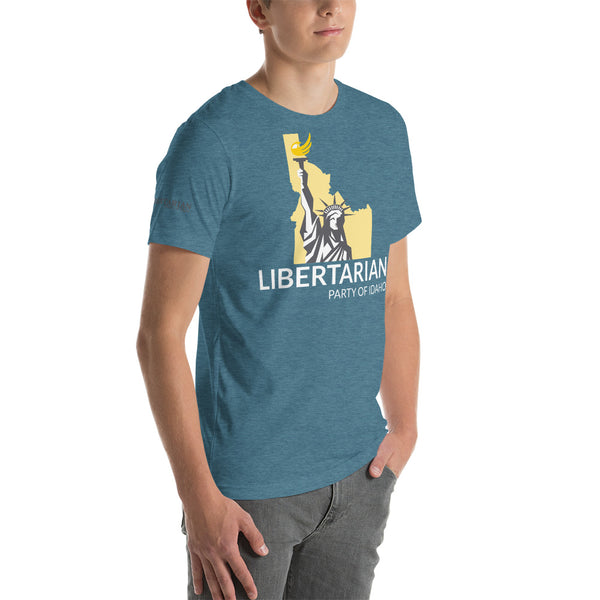 Libertarian Party of Idaho Short-Sleeve Unisex T-Shirt - Proud Libertarian - Libertarian Party of Idaho