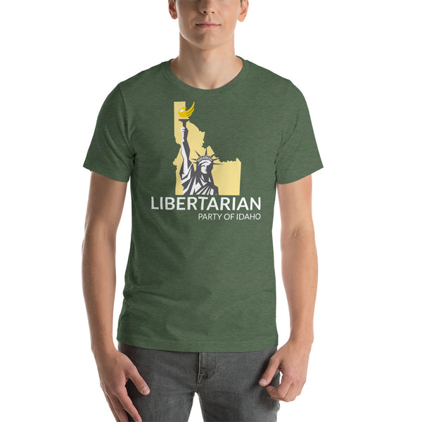 Libertarian Party of Idaho Short-Sleeve Unisex T-Shirt - Proud Libertarian - Libertarian Party of Idaho