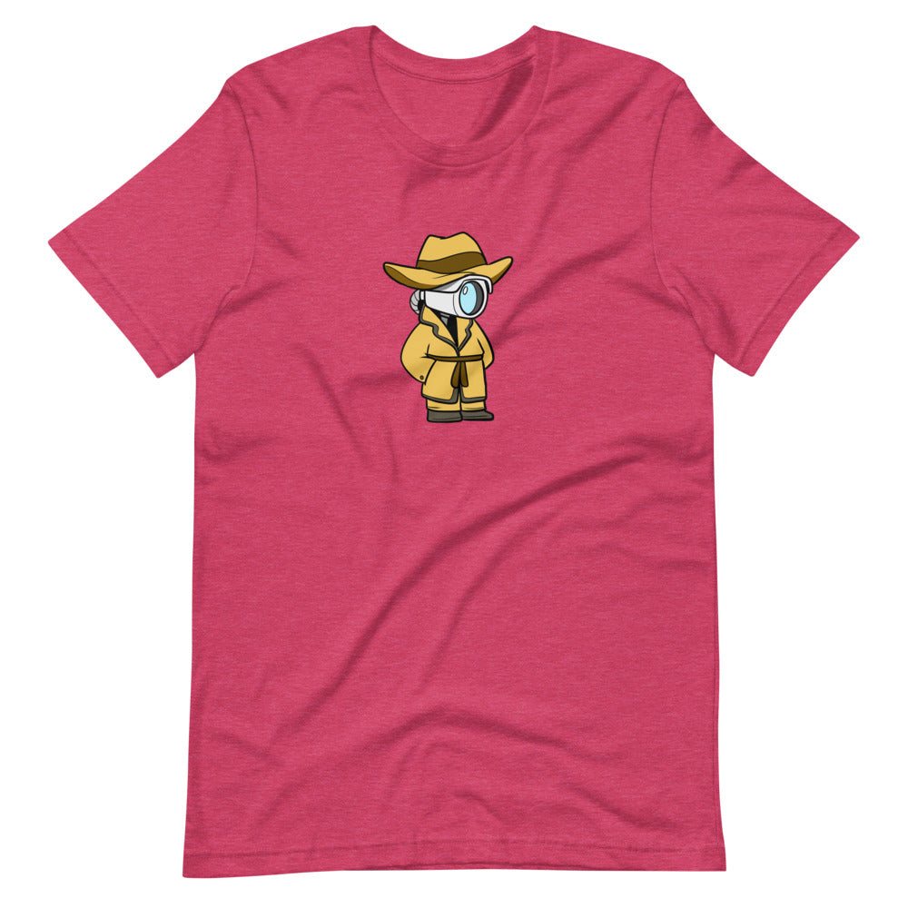 Don't Spy on Me Cartoon Short Sleeve Unisex T-Shirt - Proud Libertarian - Cartoons of Liberty