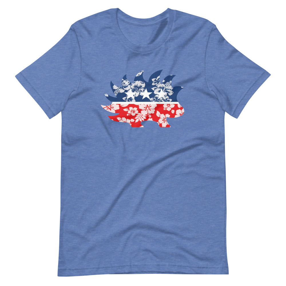 Hawaiian Porcupine Short-Sleeve Unisex T-Shirt - Proud Libertarian - Libertarian Frontier