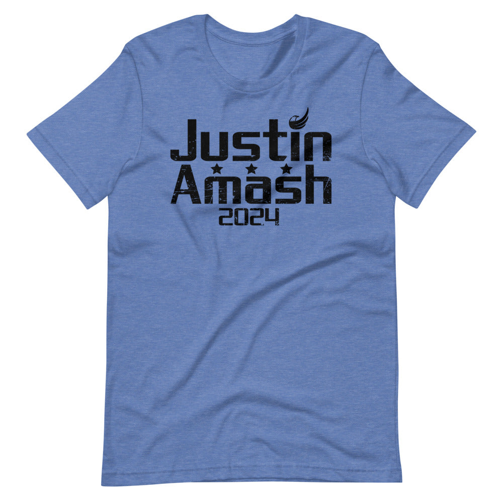 Justin Amash 2024 Short-Sleeve Unisex T-Shirt - Proud Libertarian - Libertarian Frontier