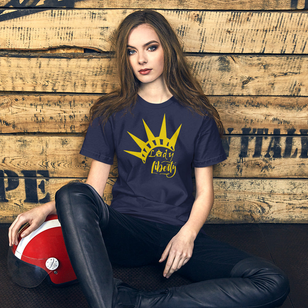 Lady Liberty Short-Sleeve Unisex T-Shirt - Proud Libertarian - Rachael Revolution