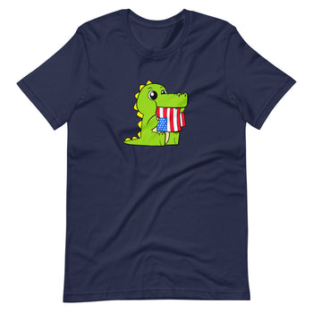 Tasty Freedom Cartoon Short Sleeve Unisex T-Shirt - Proud Libertarian - Cartoons of Liberty