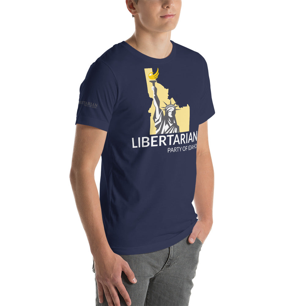 Libertarian Party of Idaho Short-Sleeve Unisex T-Shirt - Proud Libertarian - Libertarian Party of Idaho