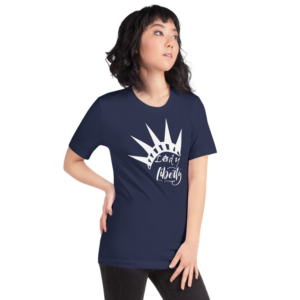 Lady Liberty Short-Sleeve Unisex T-Shirt - Proud Libertarian - Rachael Revolution