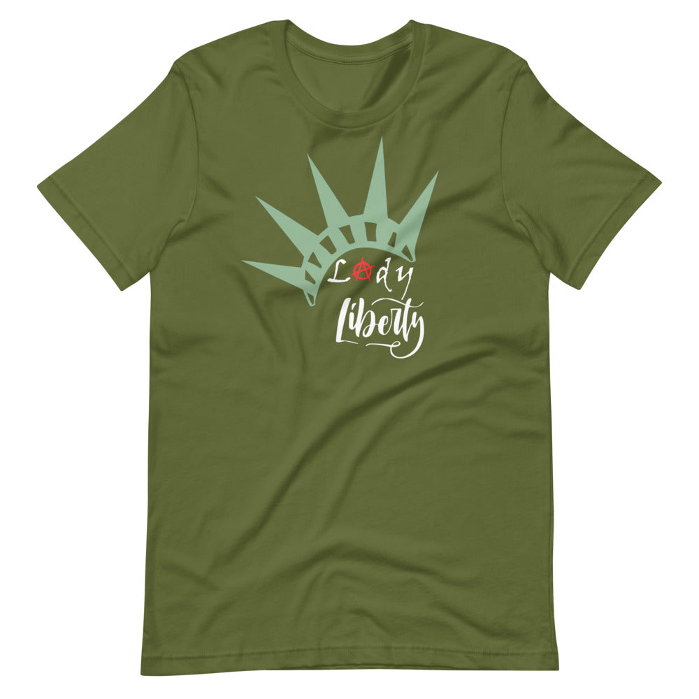 Lady Liberty Short-Sleeve Unisex T-Shirt - Proud Libertarian - Rachael Revolution