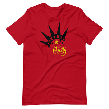 Lady Liberty Short-Sleeve Unisex T-Shirt - Proud Libertarian - Rachael Revolution