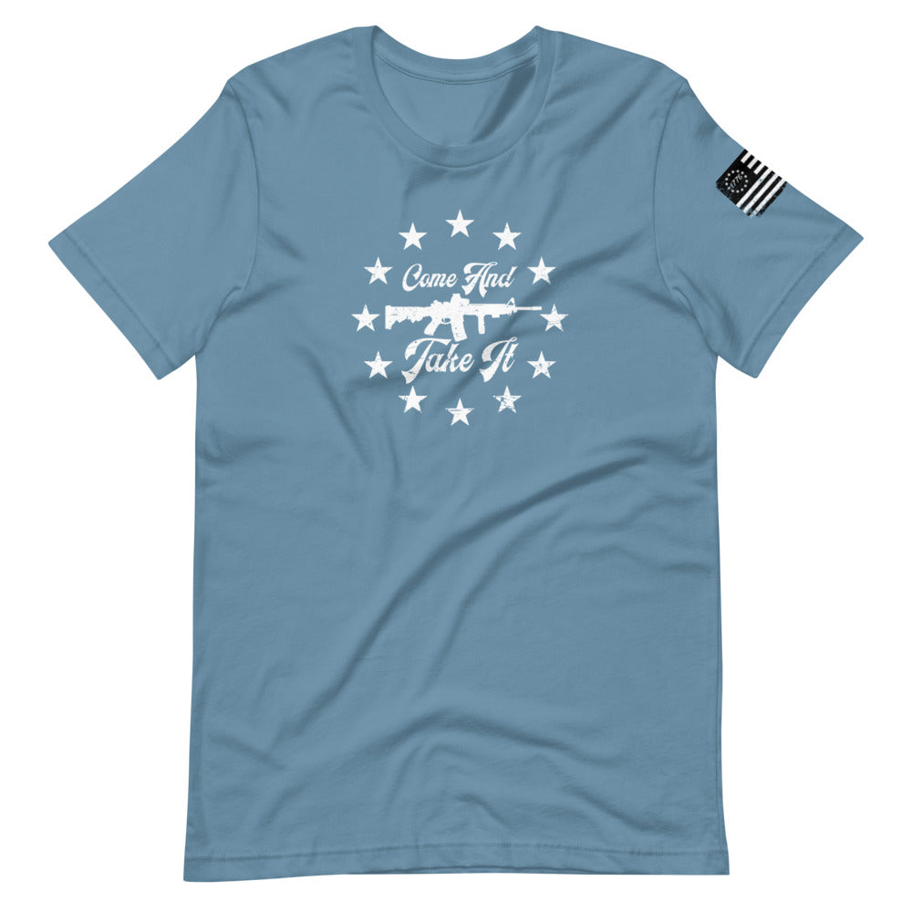 Come and Take it AR-15 Short-Sleeve Unisex T-Shirt - Proud Libertarian - Libertarian Frontier