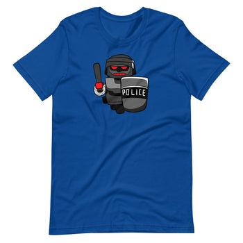 InHuman Police Robot Short-Sleeve Unisex T-Shirt - Proud Libertarian - Proud Libertarian