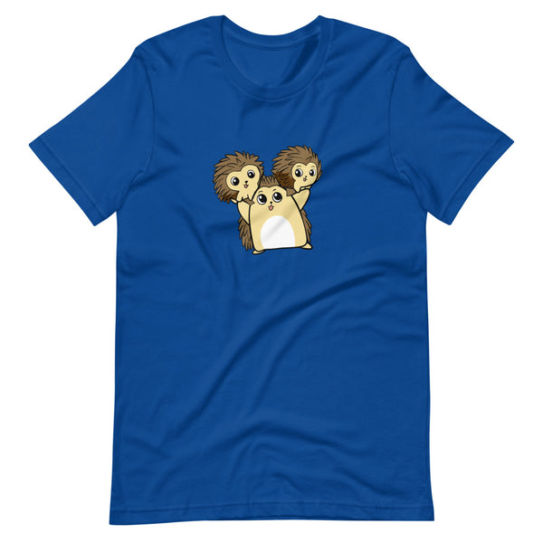 Raising Libertarians Cartoon Porcupine Short Sleeve Unisex T-Shirt - Proud Libertarian - Cartoons of Liberty