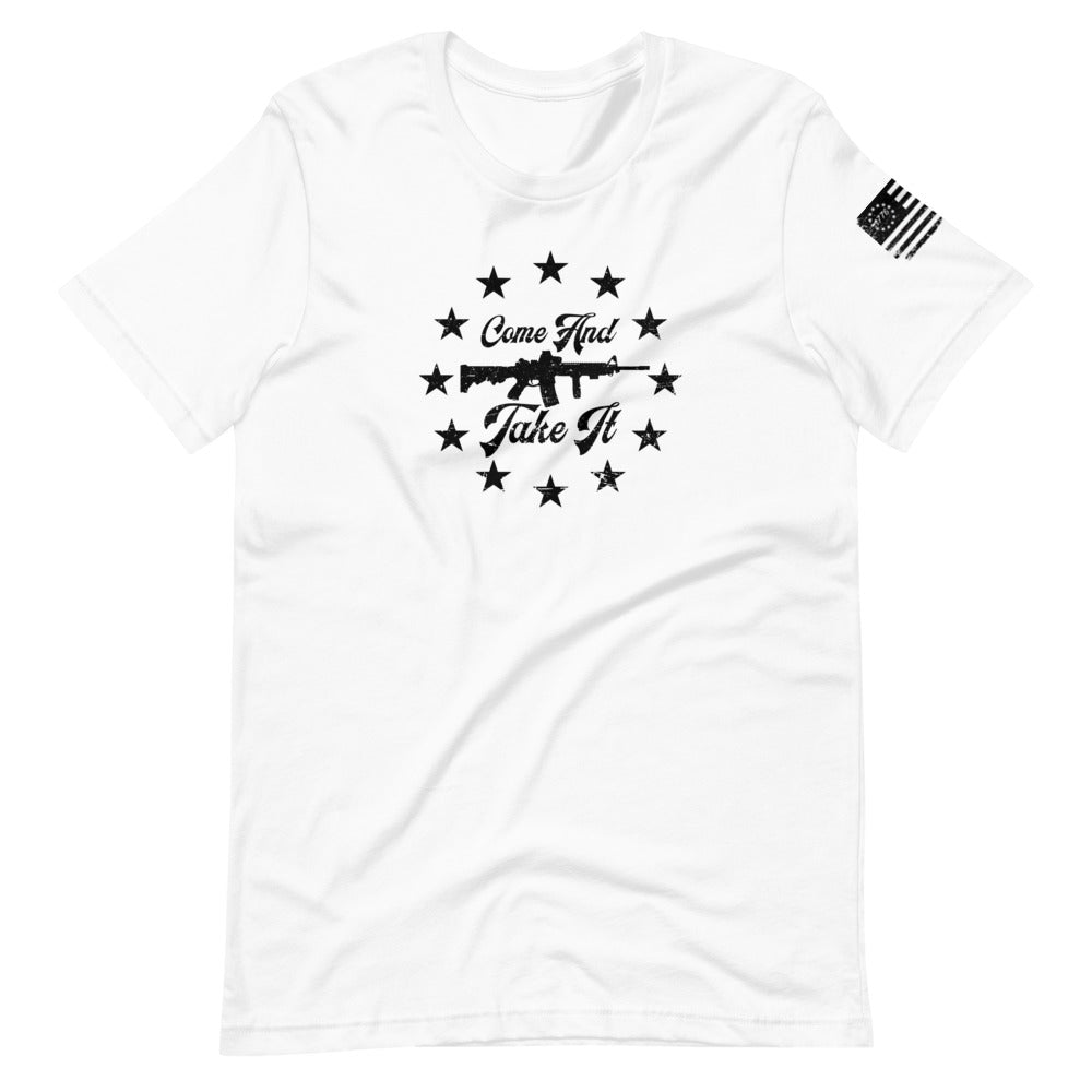 Come and Take it AR-15 Short-Sleeve Unisex T-Shirt - Proud Libertarian - Libertarian Frontier