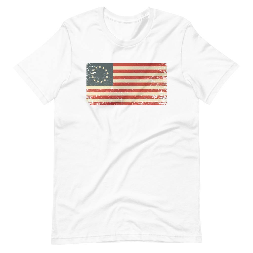 1776 Flag Short-Sleeve Unisex T-Shirt - Proud Libertarian - Libertarian Frontier