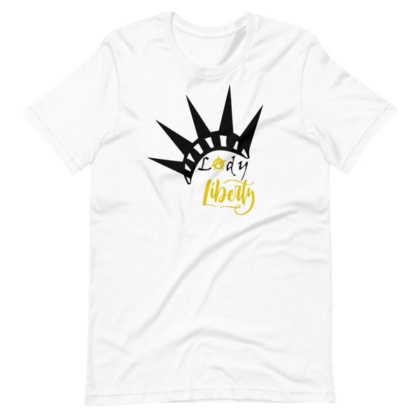 Lady Liberty Short-Sleeve Unisex T-Shirt - Proud Libertarian - Rachael Revolution