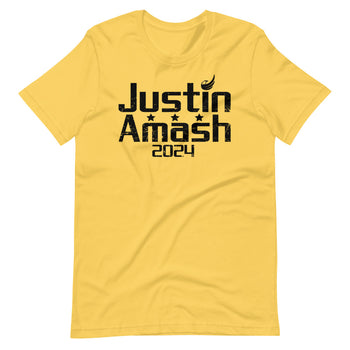 Justin Amash 2024 Short-Sleeve Unisex T-Shirt - Proud Libertarian - Libertarian Frontier