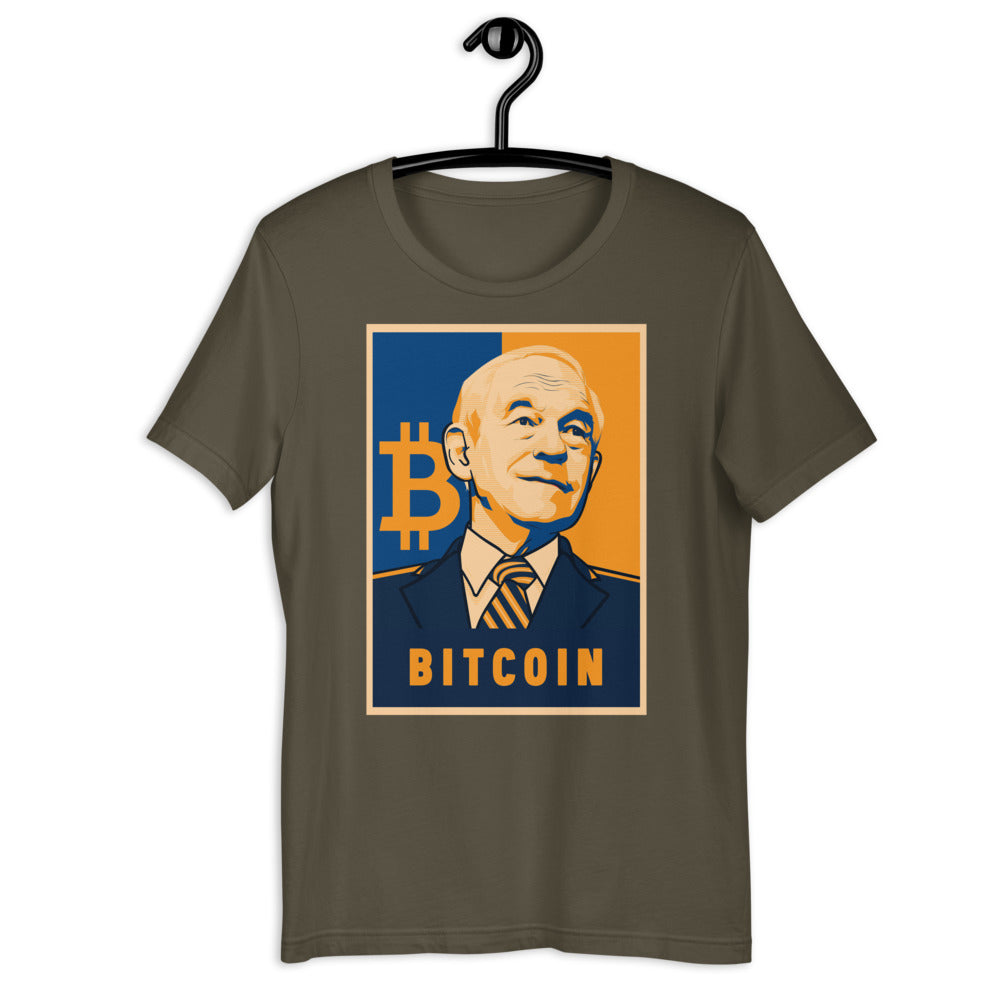 Ron Paul - Bitcoin Short-Sleeve Unisex T-Shirt - Proud Libertarian - Libertarian Frontier