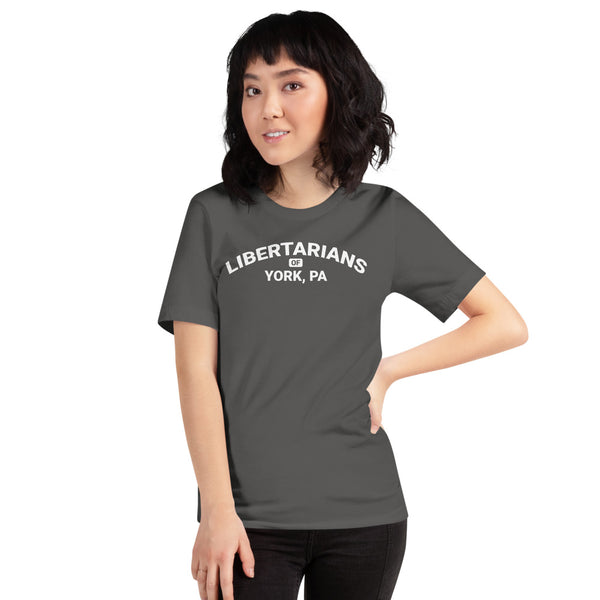 Libertarians of York PA Short-Sleeve Unisex T-Shirt - Proud Libertarian - Libertarian Party of Pennsylvania - York