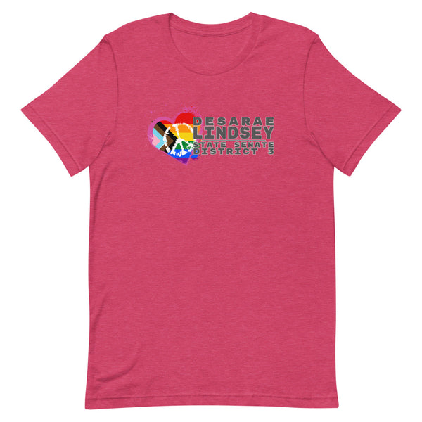 Desarae Lindsey for Texas (LGBT) Short-Sleeve Unisex T-Shirt - Proud Libertarian - Desarae Lindsey for Texas