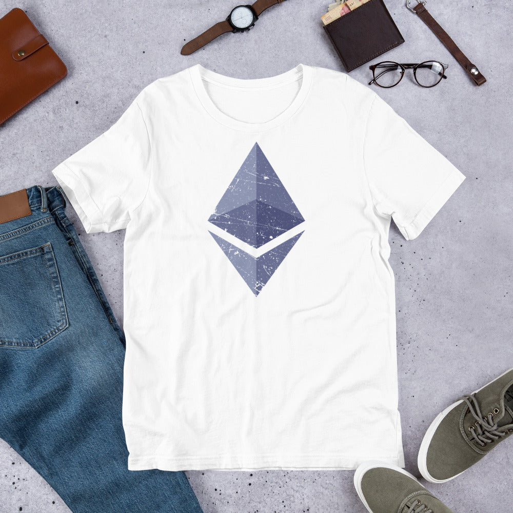 Ethereum Vintage Short-Sleeve Unisex T-Shirt - Proud Libertarian - Libertarian Frontier