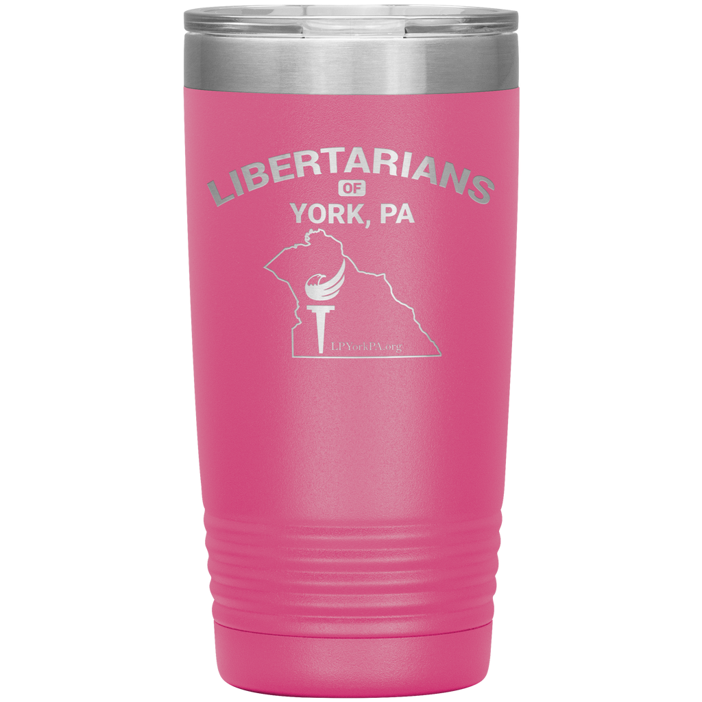 Libertarians of York PA Vaccuum Travel Mug - Proud Libertarian - Libertarian Party of Pennsylvania - York