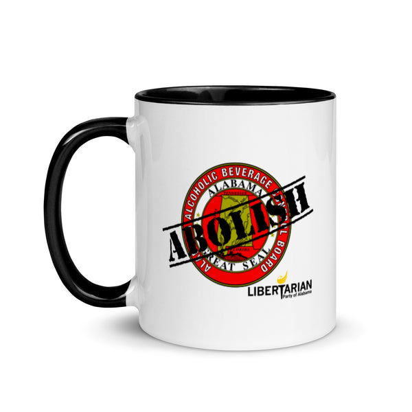 LP Alabama Abolish ABC Mug with Color Inside - Proud Libertarian - Libertarian Party of Alabama