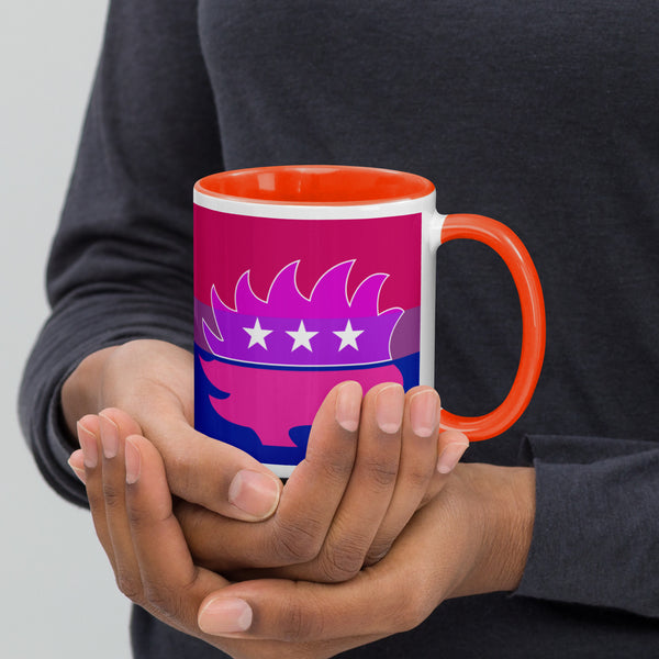 Libertarian Porcupine - LGBTQ - Mug with Color Inside - Proud Libertarian - Logik Reks