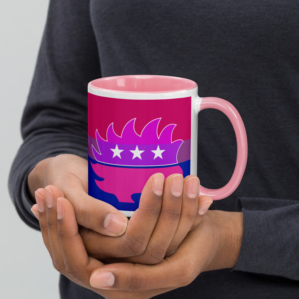 Libertarian Porcupine - LGBTQ - Mug with Color Inside - Proud Libertarian - Logik Reks