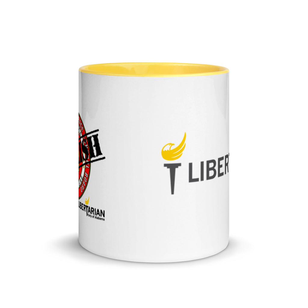LP Alabama Abolish ABC Mug with Color Inside - Proud Libertarian - Libertarian Party of Alabama