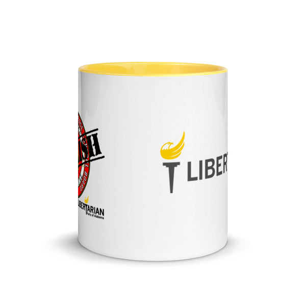 LP Alabama Abolish ABC Mug with Color Inside - Proud Libertarian - Libertarian Party of Alabama
